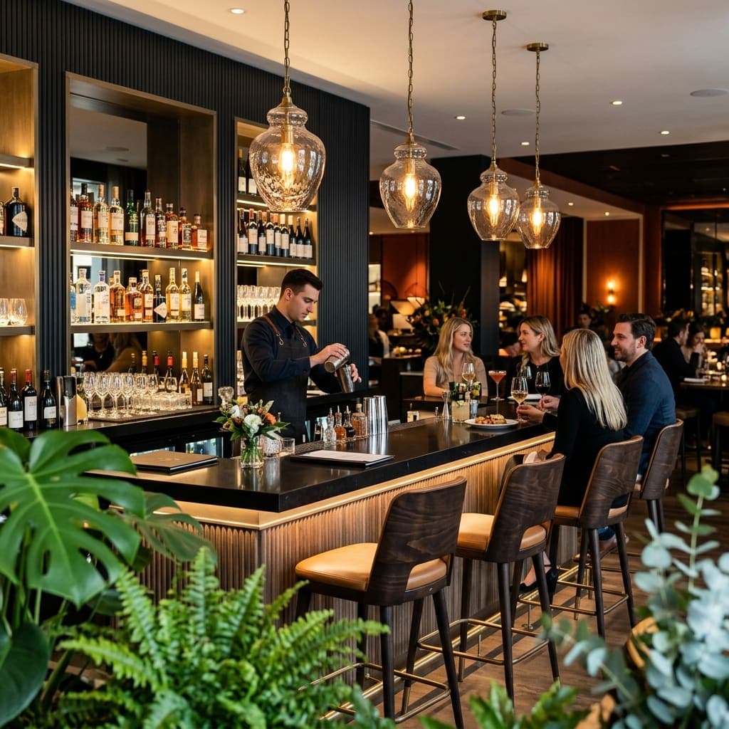 Modern Restaurant Bar Counter